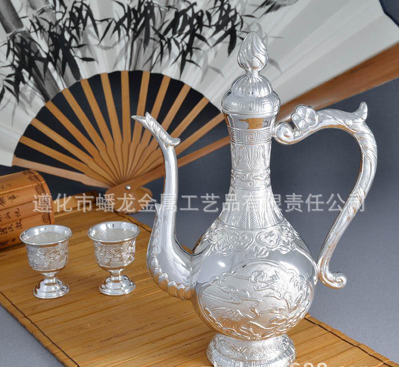 锦绣蟠龙，松鹤延年——500克纯银酒具，祝寿赠礼的传世之选